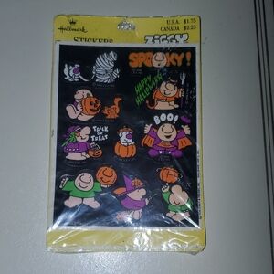 Hallmark Ziggy Halloween Sticker Pack - Black, Orange, Purple, Green